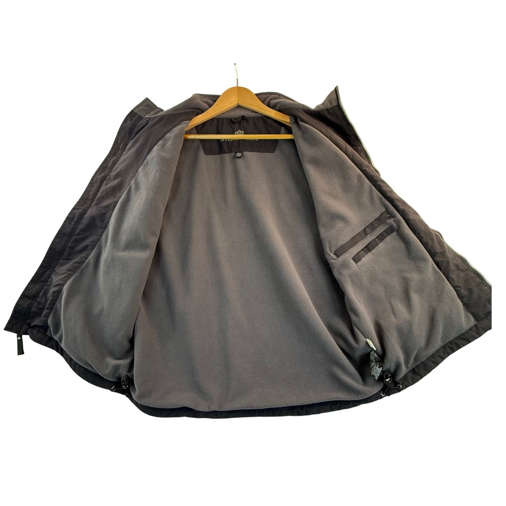 Stormtech Vest LG Black Full Zip Fleece Lined Sleeveless Shell Golf Windbreaker - Picture 3 of 12